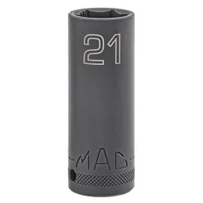 1/2" Drive Deep Impact Socket 21mm - 6-PT.