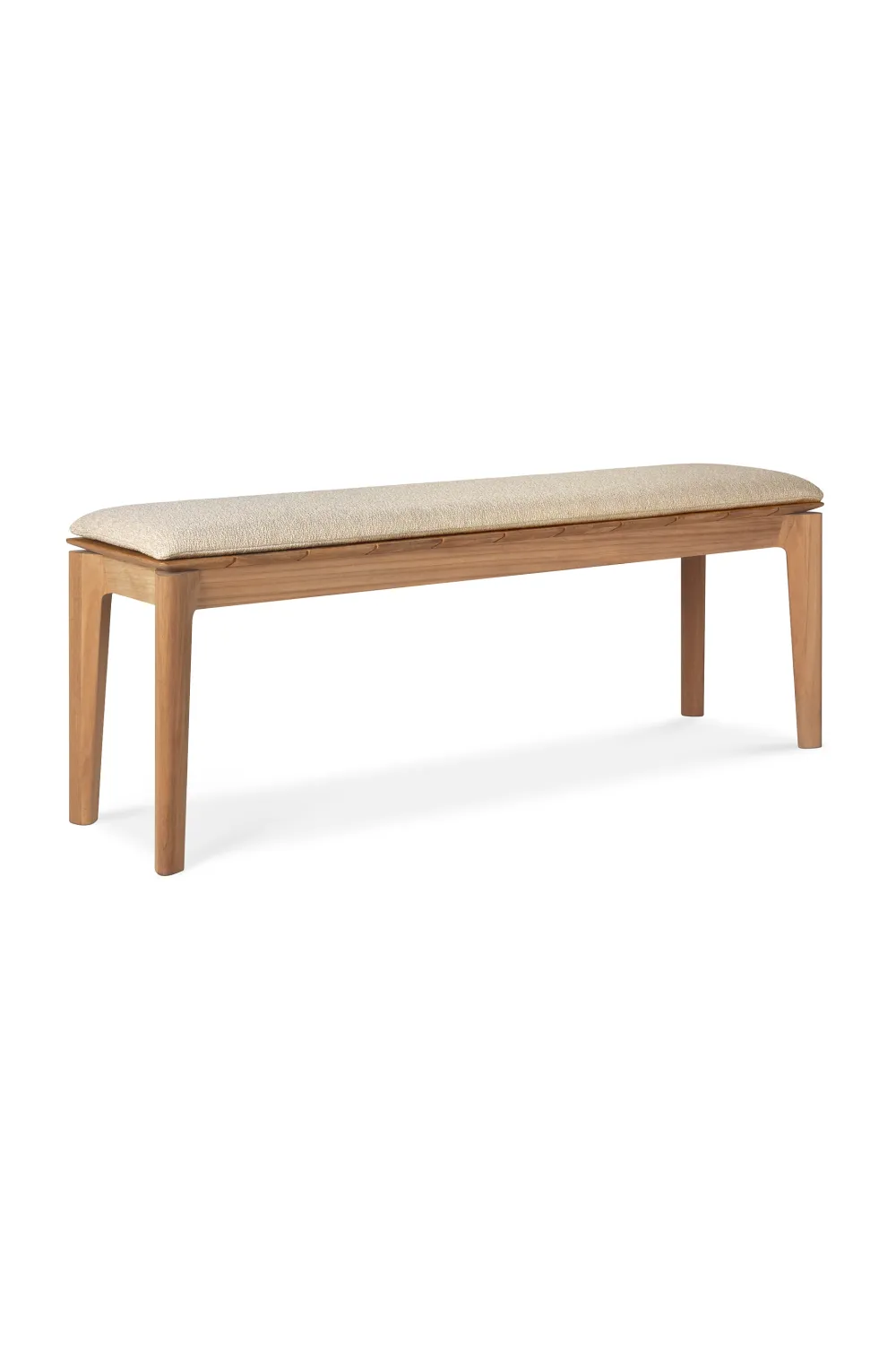 2-Seater Teak Cushioned Outdoor Bench | Ethnicraft Bok