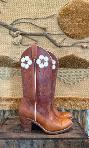 ACME Vintage 70s Cowgirl Boots • Womens Size 6-6.5 narrow