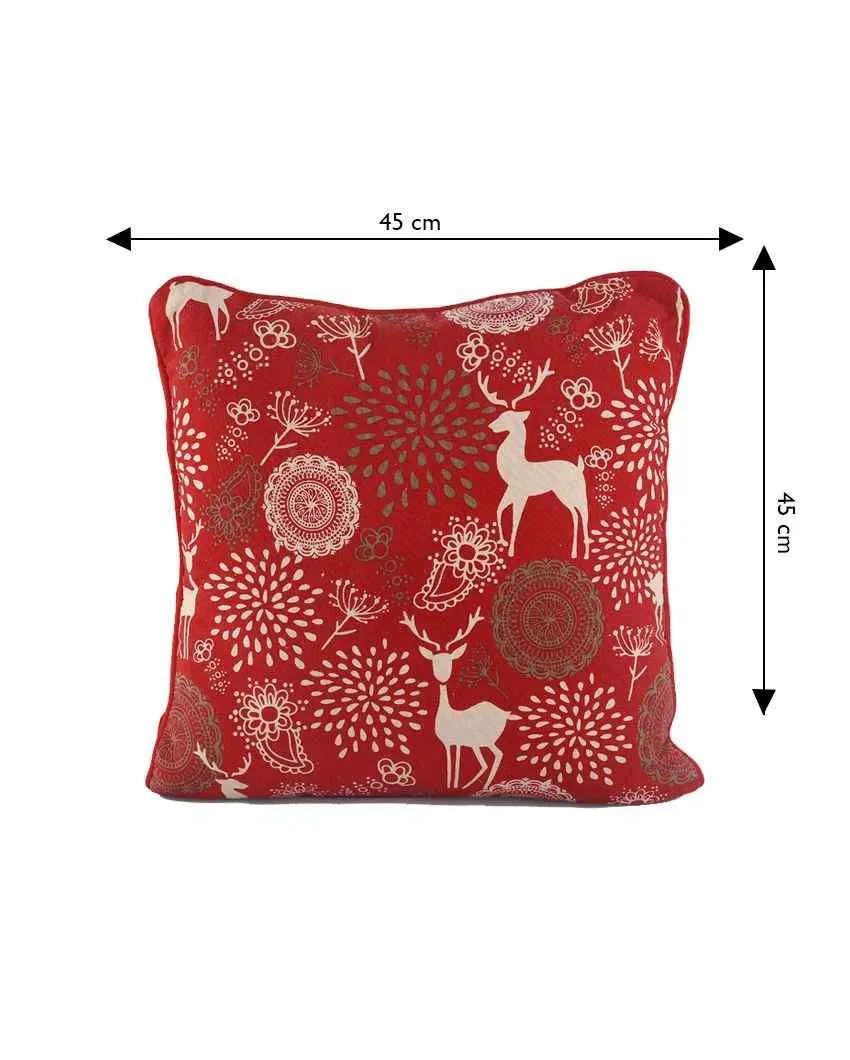 Ageless Design Cotton Cushion Cover | 18 x 18 Inches