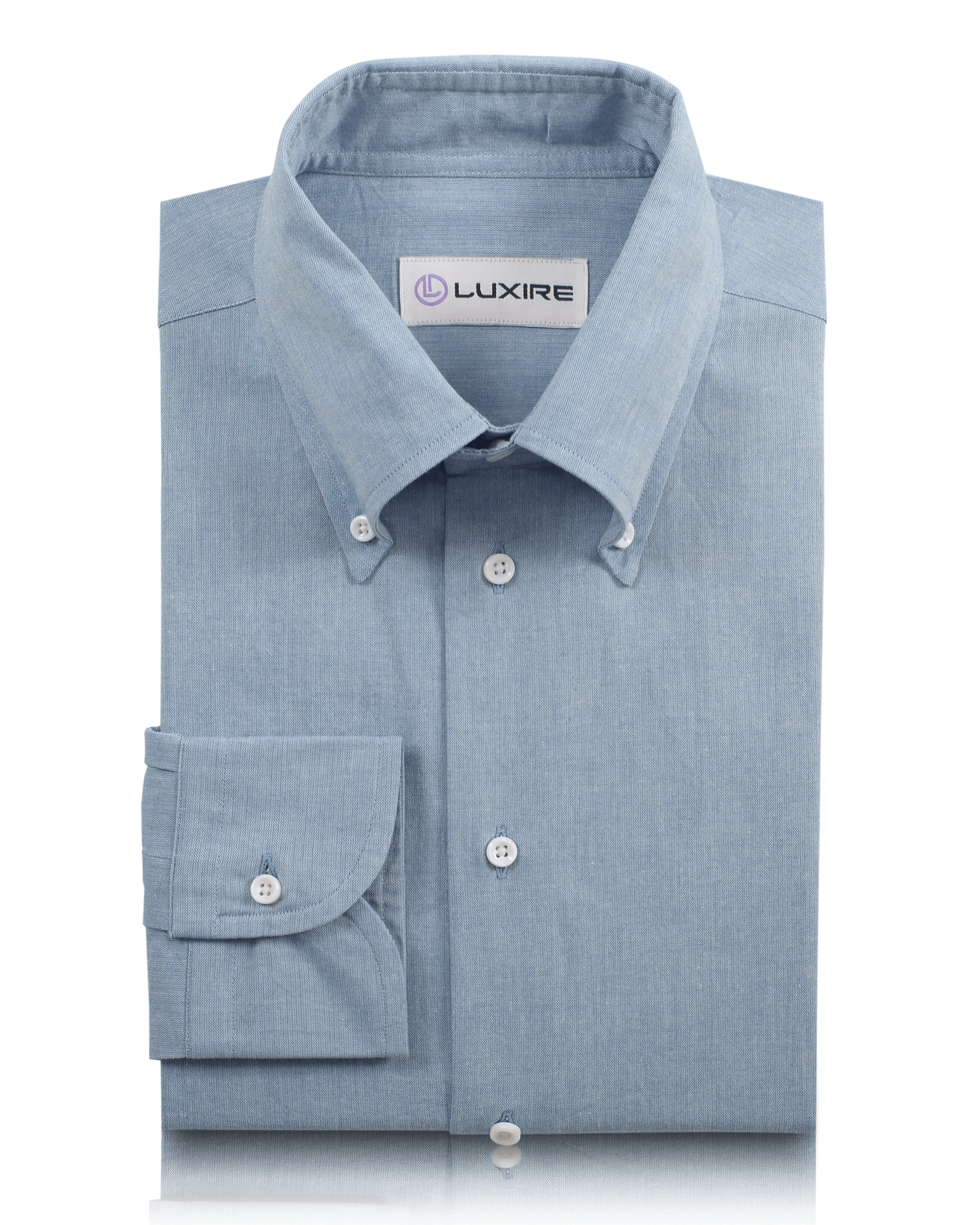 Air Blue Casual Chambray Shirt