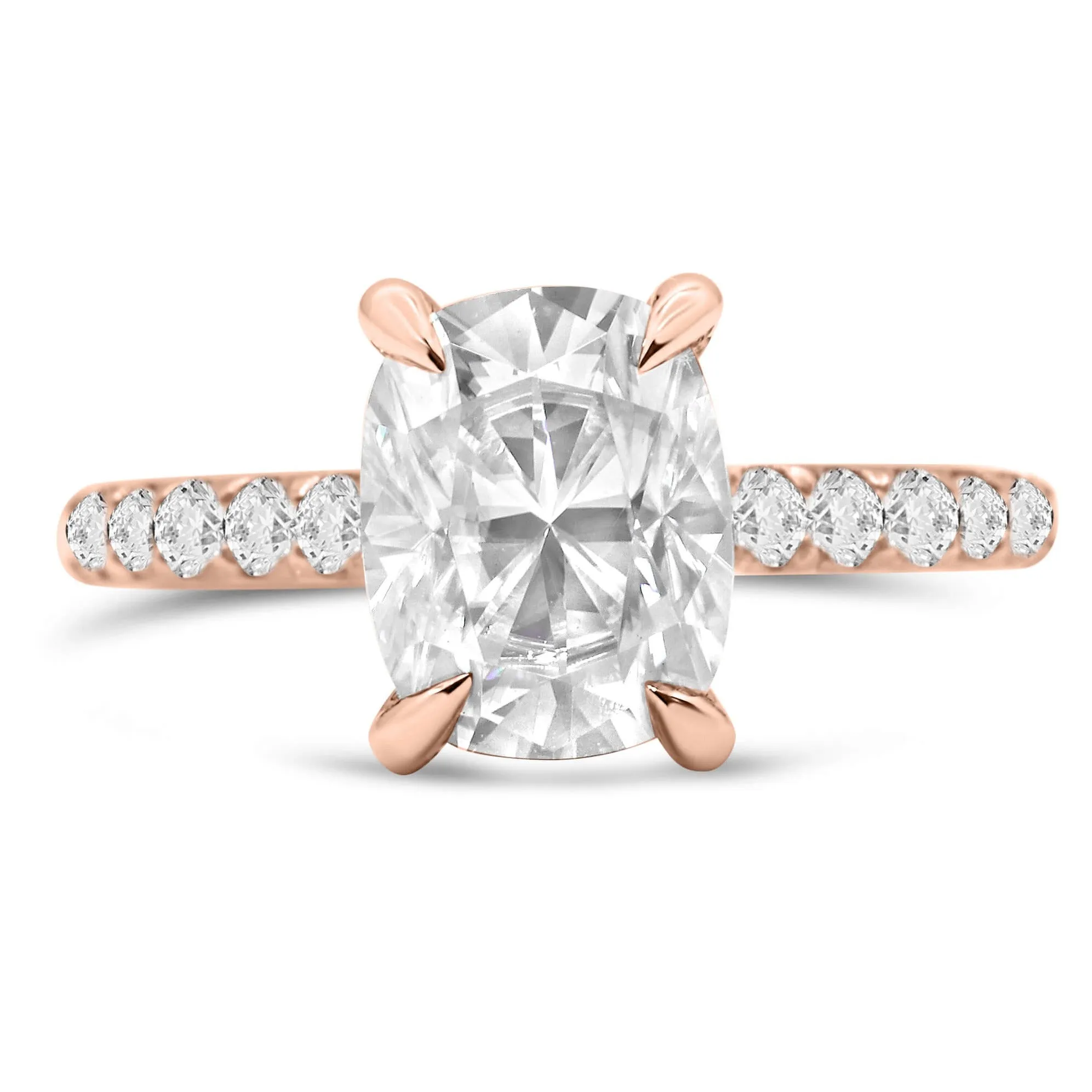 Andrea | Elongated Cushion Moissanite Engagement Ring