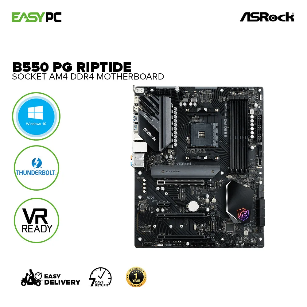 Asrock B550 PG Riptide Socket Am4 Ddr4 Motherboard