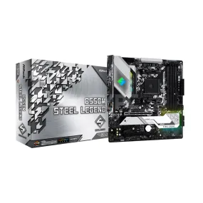 Asrock B550M Steel Legend Socket Am4 MD B550 SATA 6Gb/s Micro ATX AMD Ddr4 Motherboard