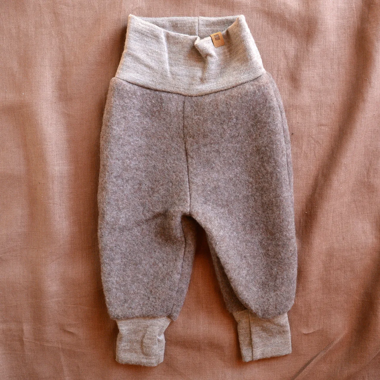 Baby Organic Wool Fleece Pants (3-6m only) *Last One!