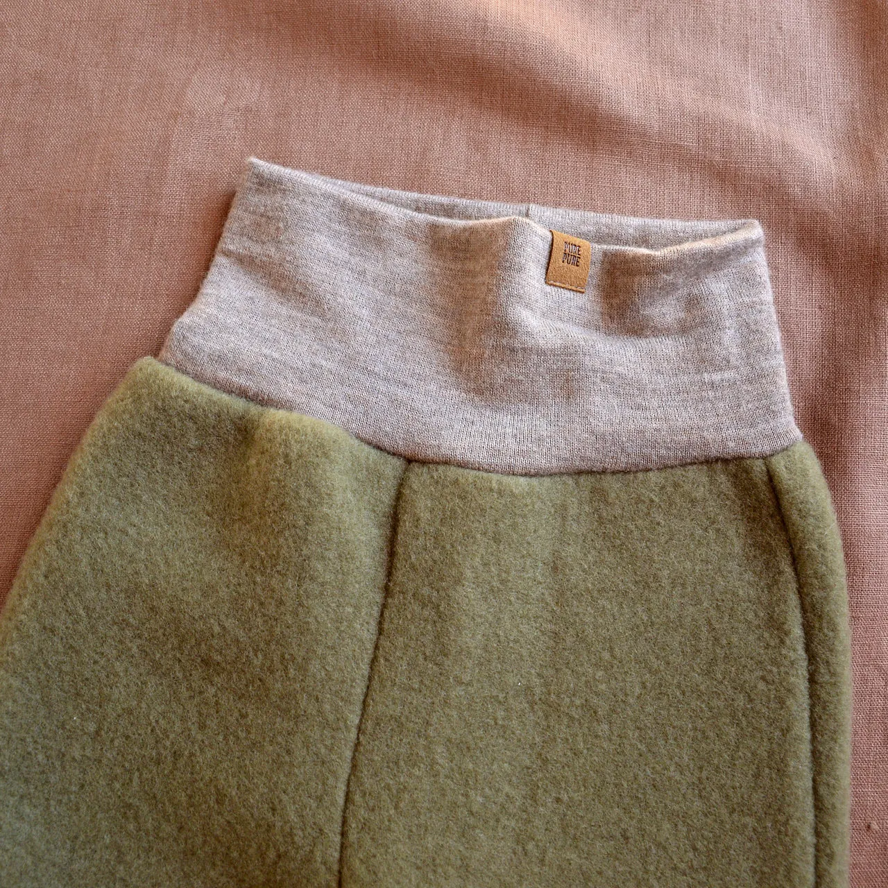 Baby Organic Wool Fleece Pants (3-6m only) *Last One!