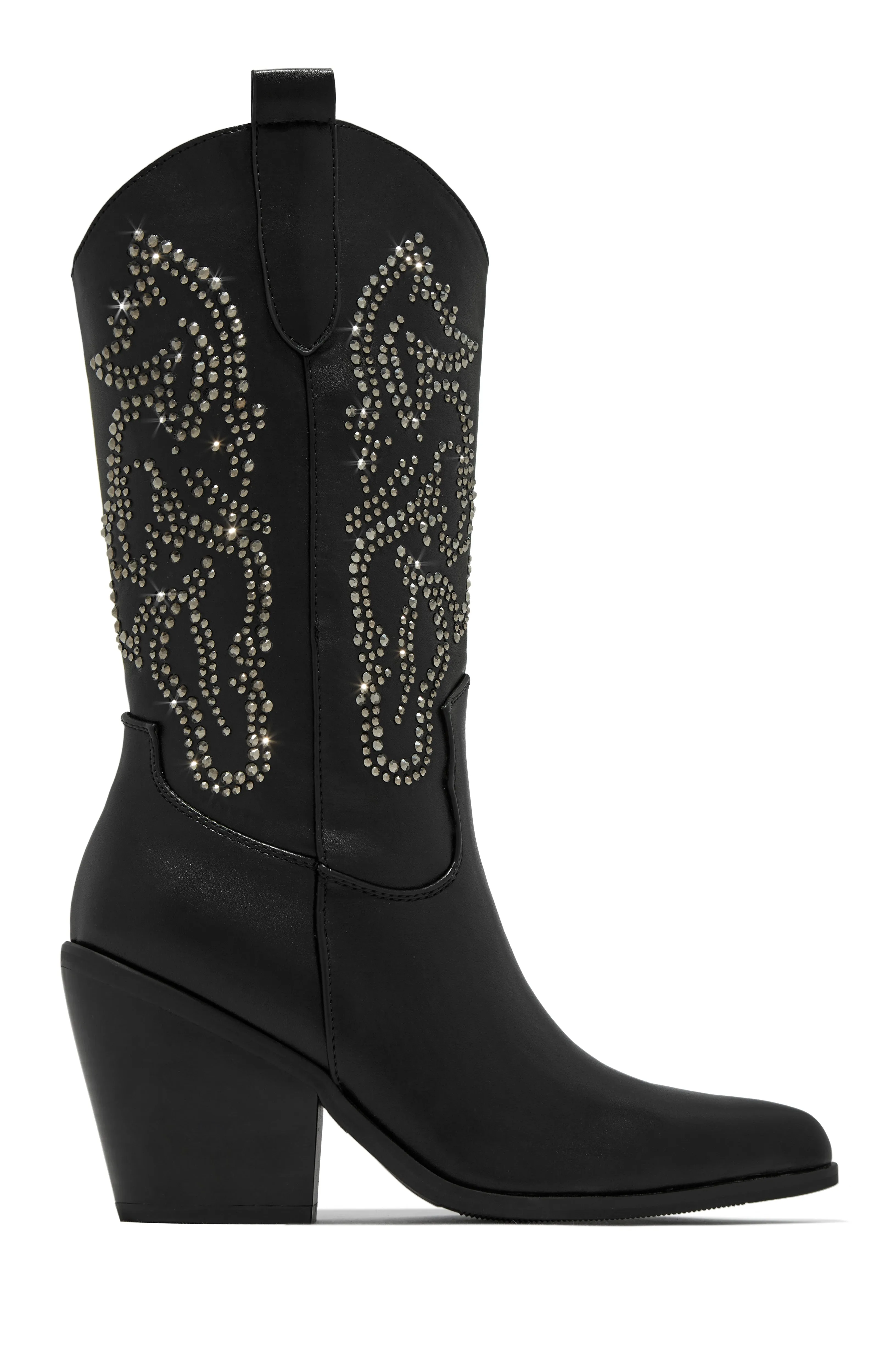 Best In The West Embellished Cowgirl Boots - White