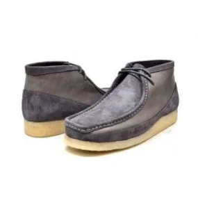 British Walkers Walker 100 Wallabee Boots Men's Gray Leather and Suede