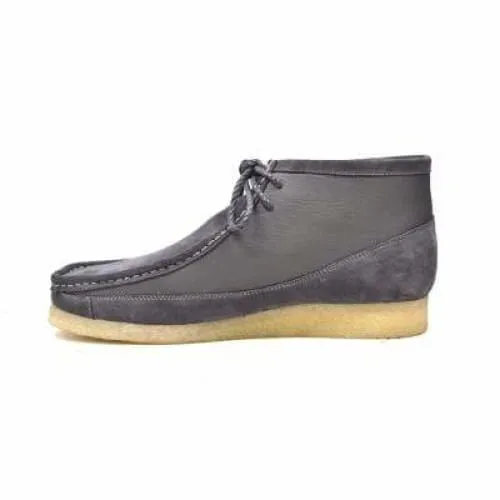 British Walkers Walker 100 Wallabee Boots Men's Gray Leather and Suede