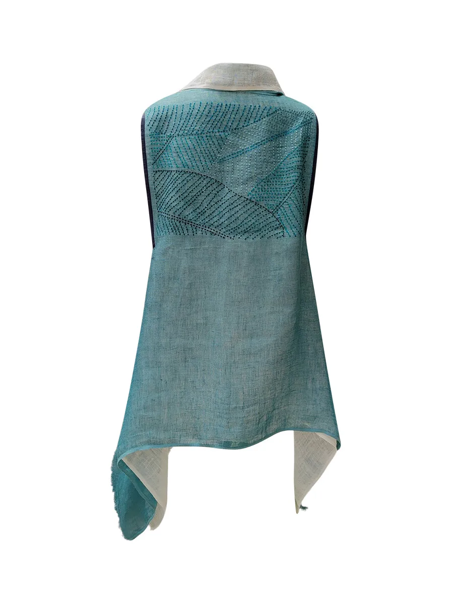 cape infinity duo linen teal cream