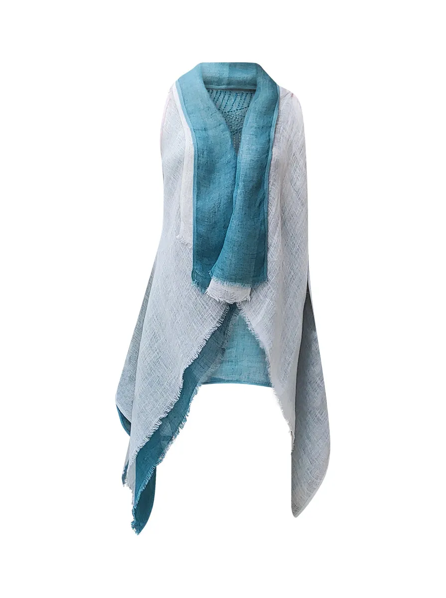 cape infinity duo linen teal cream