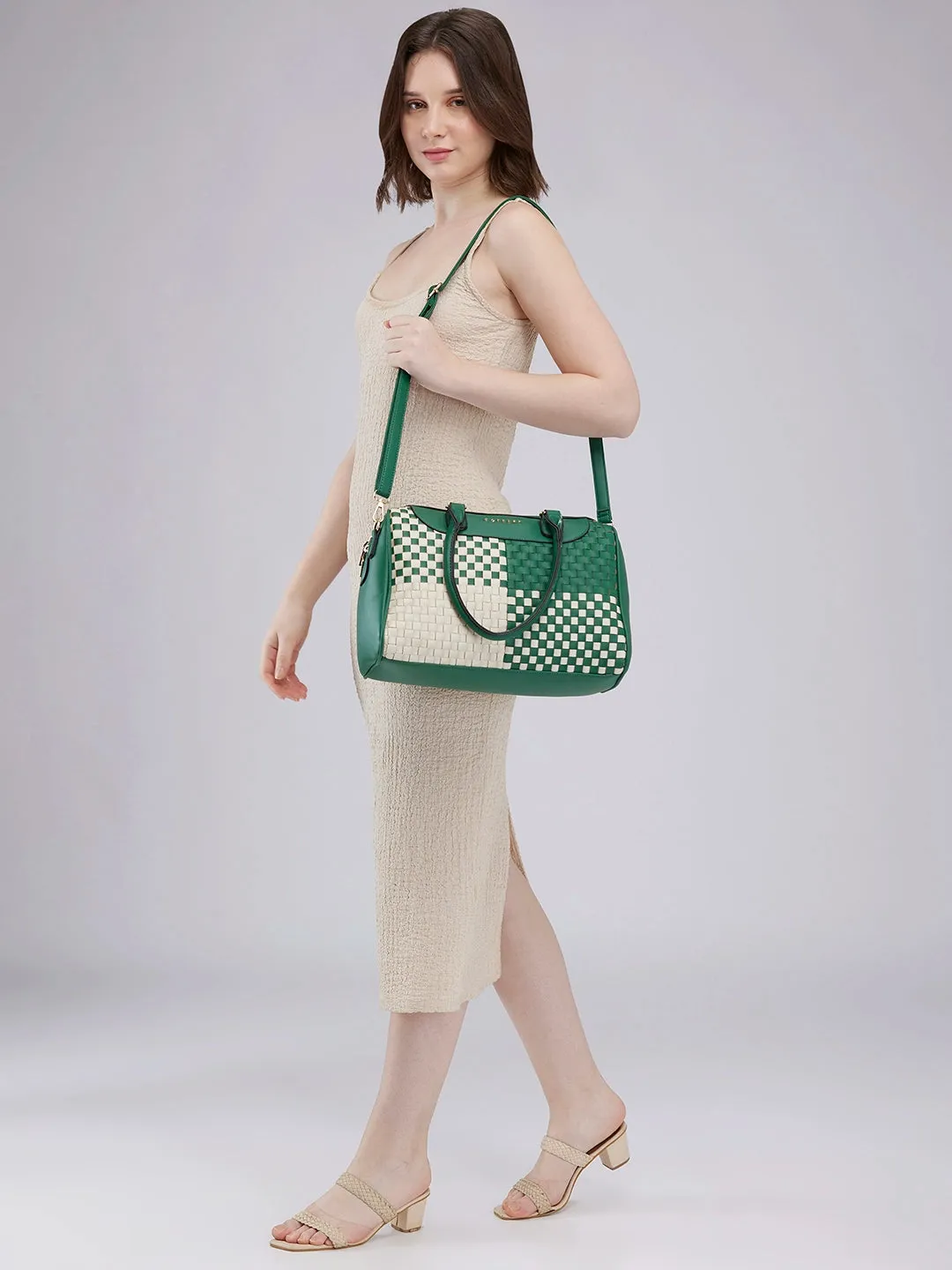 Caprese Aria Satchel Medium Green