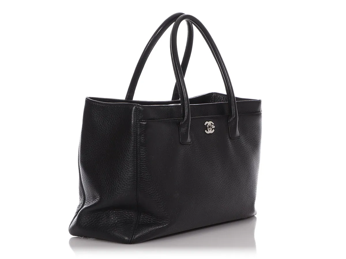 Chanel XL Black Calfskin Executive Cerf Tote