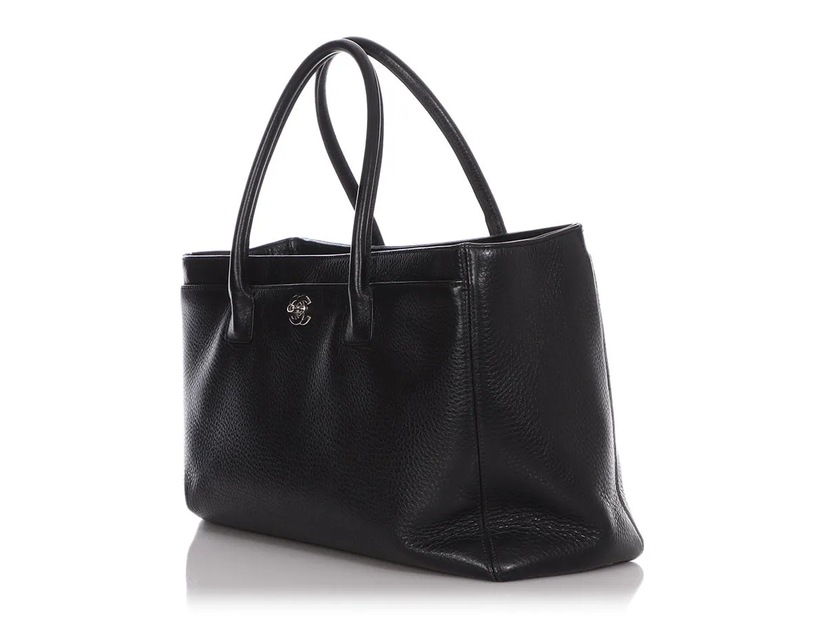 Chanel XL Black Calfskin Executive Cerf Tote