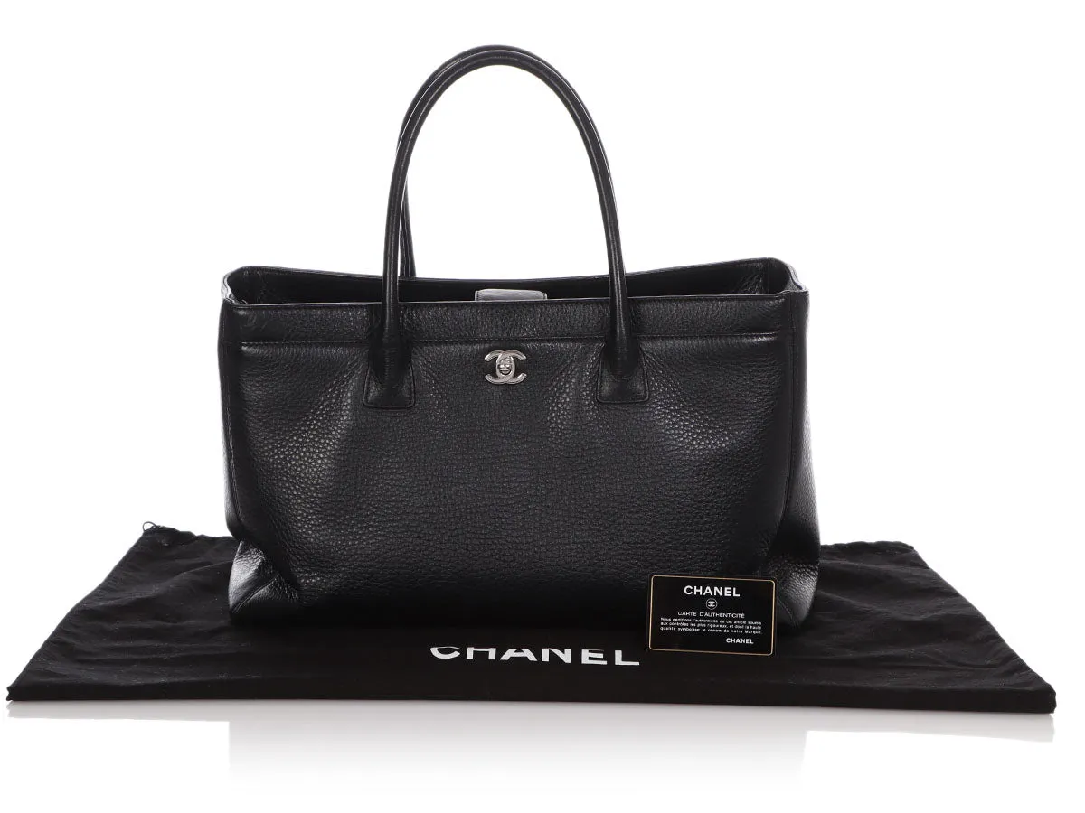 Chanel XL Black Calfskin Executive Cerf Tote