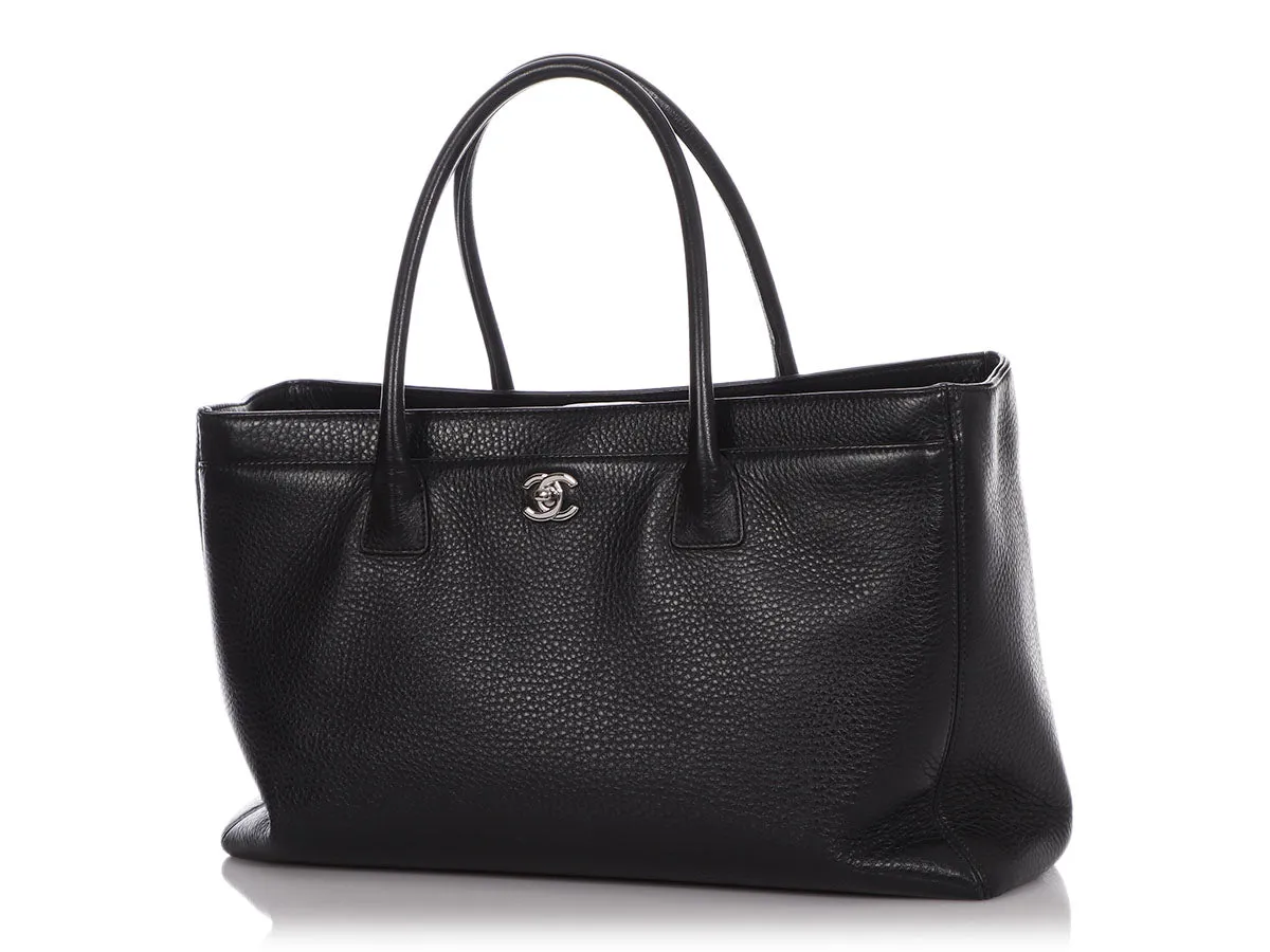 Chanel XL Black Calfskin Executive Cerf Tote