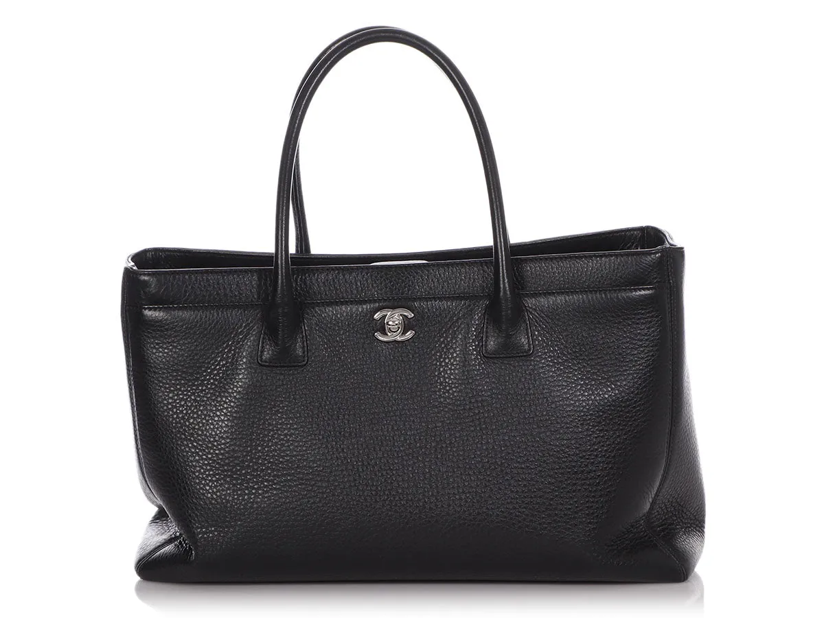 Chanel XL Black Calfskin Executive Cerf Tote