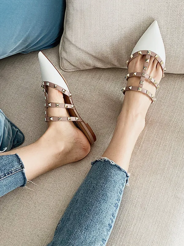 Closed Toe Low Heel Flats