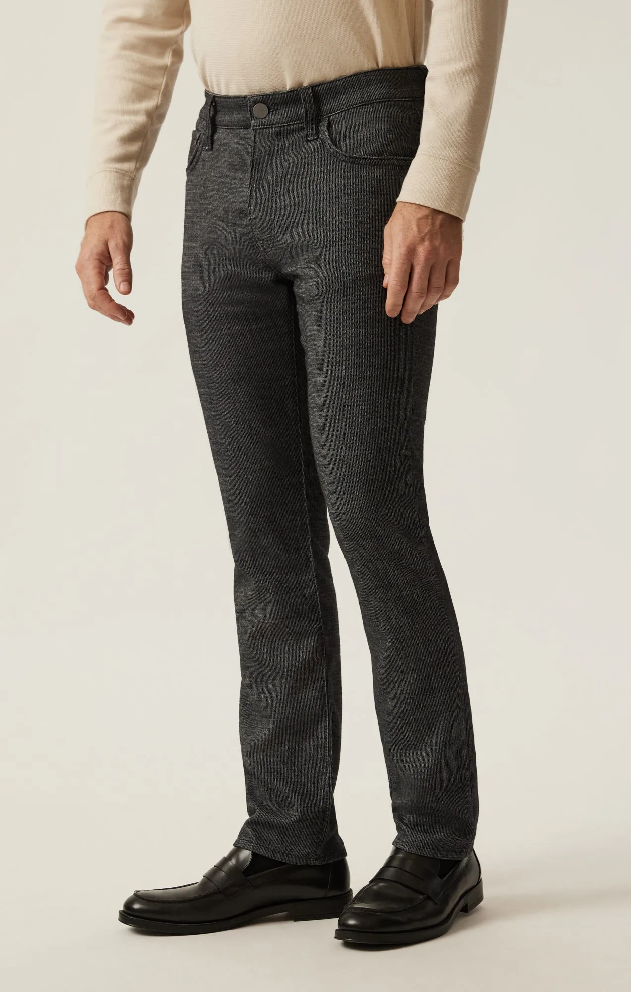 Courage Straight Leg Pants in Charcoal Fancy