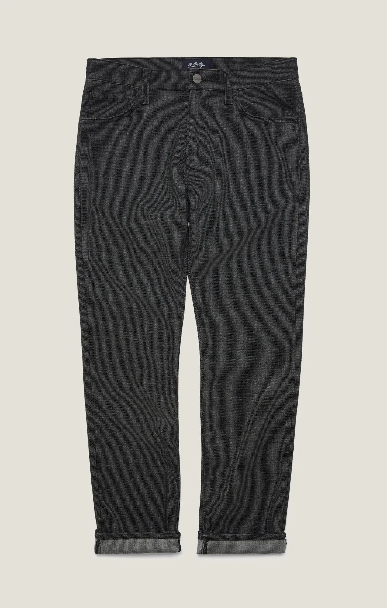 Courage Straight Leg Pants in Charcoal Fancy