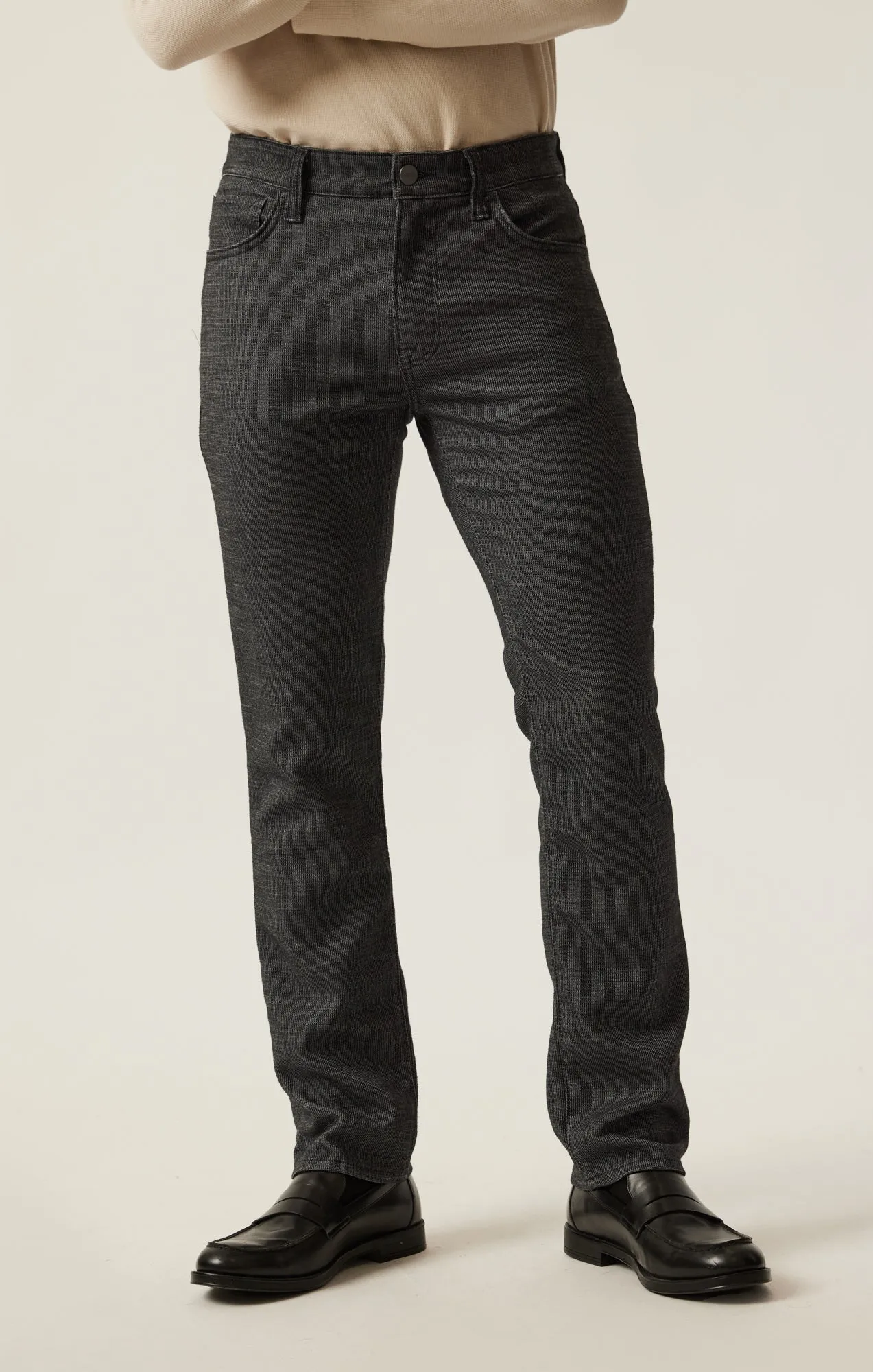 Courage Straight Leg Pants in Charcoal Fancy