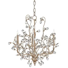 Crystal Flower Bud Chandelier, Small