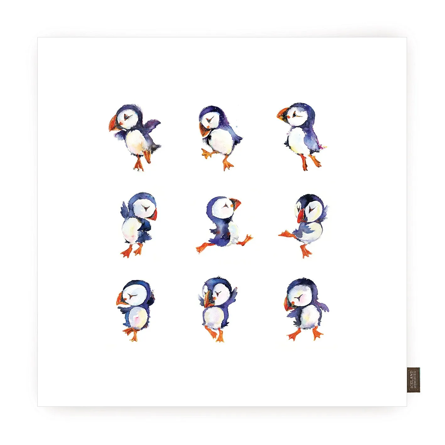 Cushion cover - Puffin dance