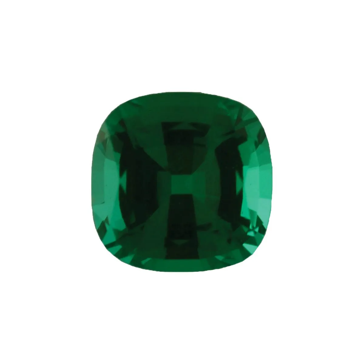 CUSHION CUT - Chatham Lab Grown Emerald Loose Gem