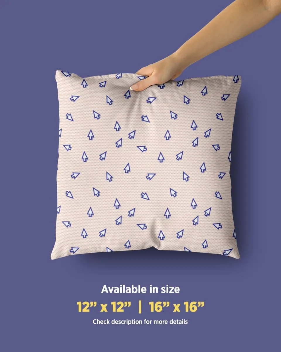 Cute Cursor Aerrow Printed Square Pillow Cover