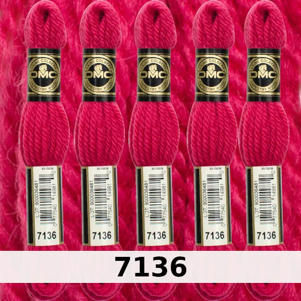 DMC Tapestry Wool 1 - Columns 1, 2, 3, and 4 on shade card