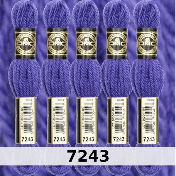 DMC Tapestry Wool 1 - Columns 1, 2, 3, and 4 on shade card