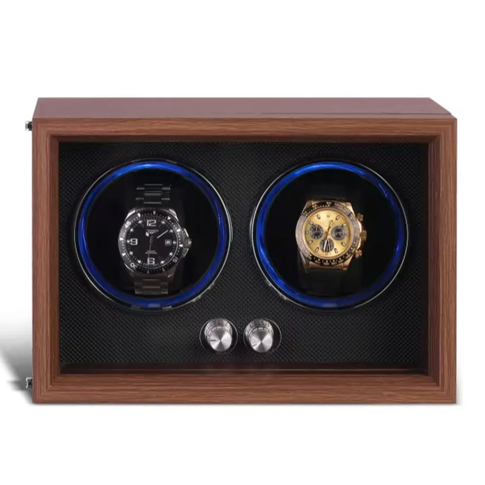 Embers Dual Slots MDF Watch Winder (Brown)