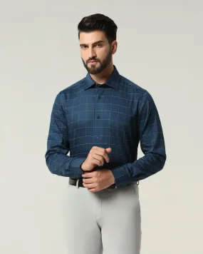 Formal Navy Check Shirt - Raul