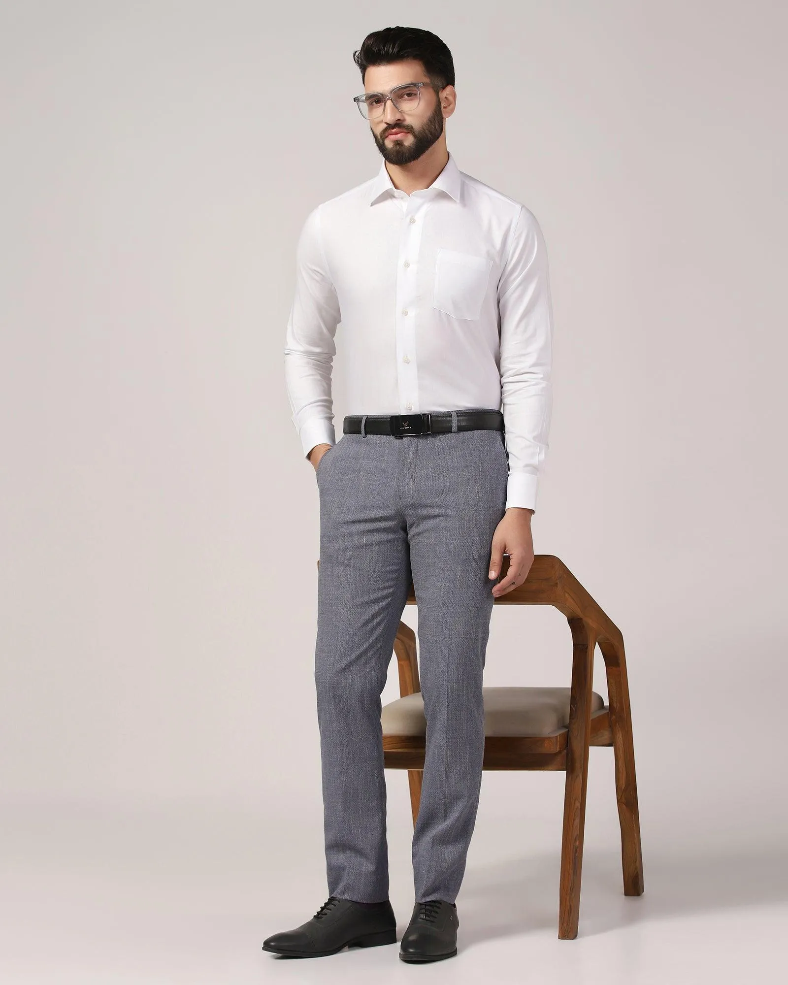 Formal White Textured Shirt - Warren