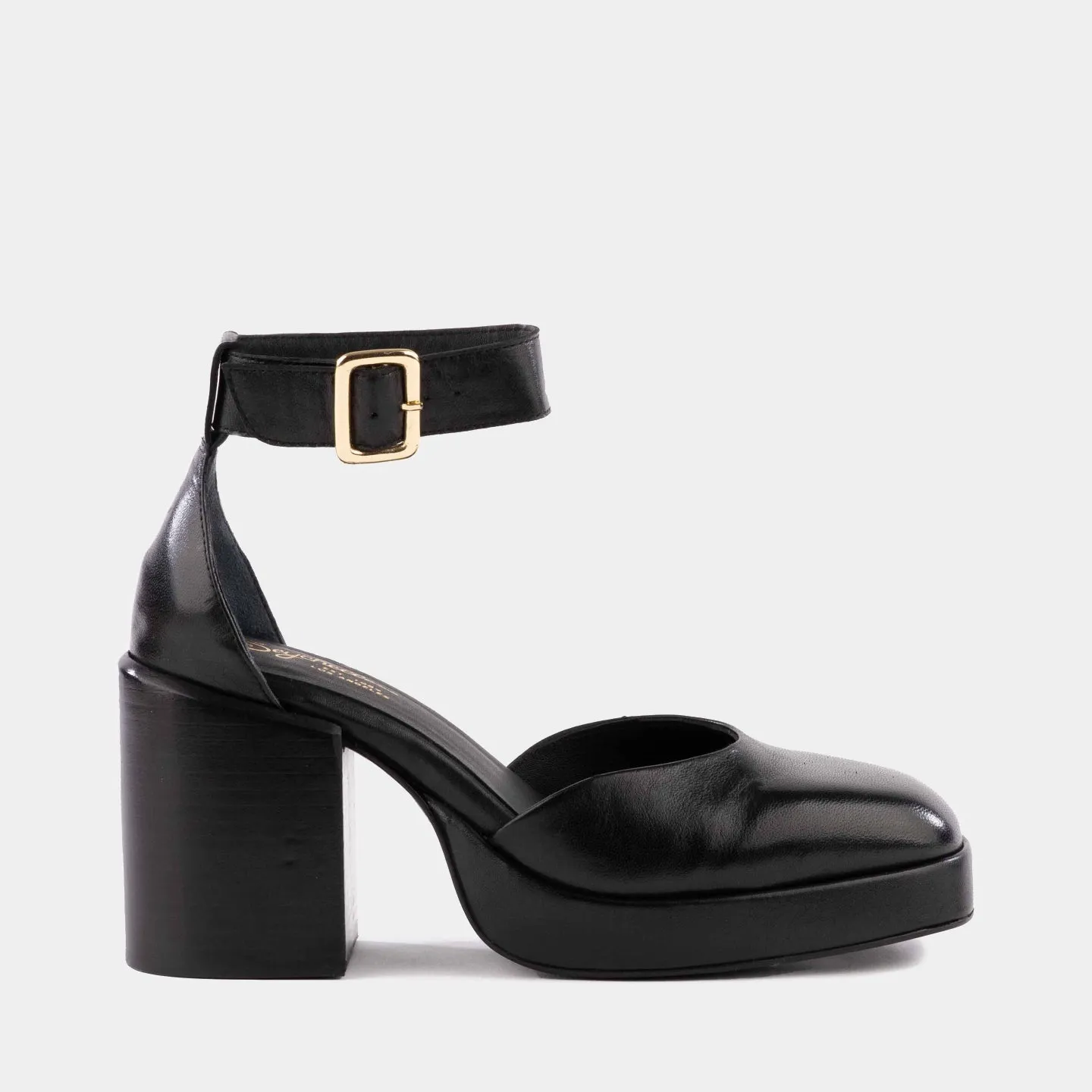 Gleaming Dress Block Heel