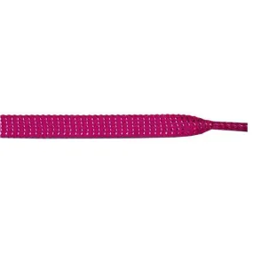 Glitter 3/8 Flat Laces - Hot Pink (1 Pair Pack) Shoelaces