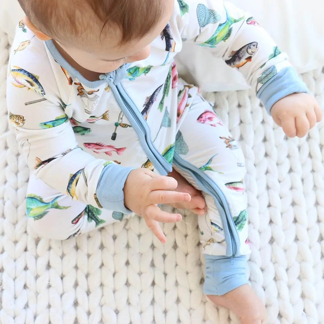 Gone Fishing Convertible Zip Romper