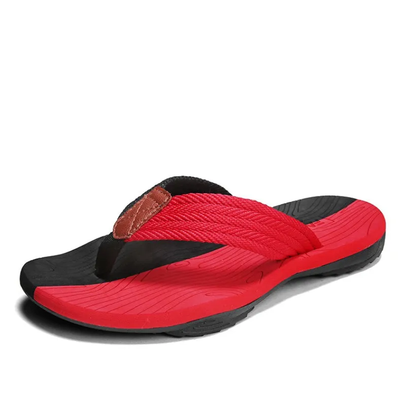 GRW Best Orthopedic Sandals For Men Nonslip Flip-flops Fabric Thongs Summer Beach