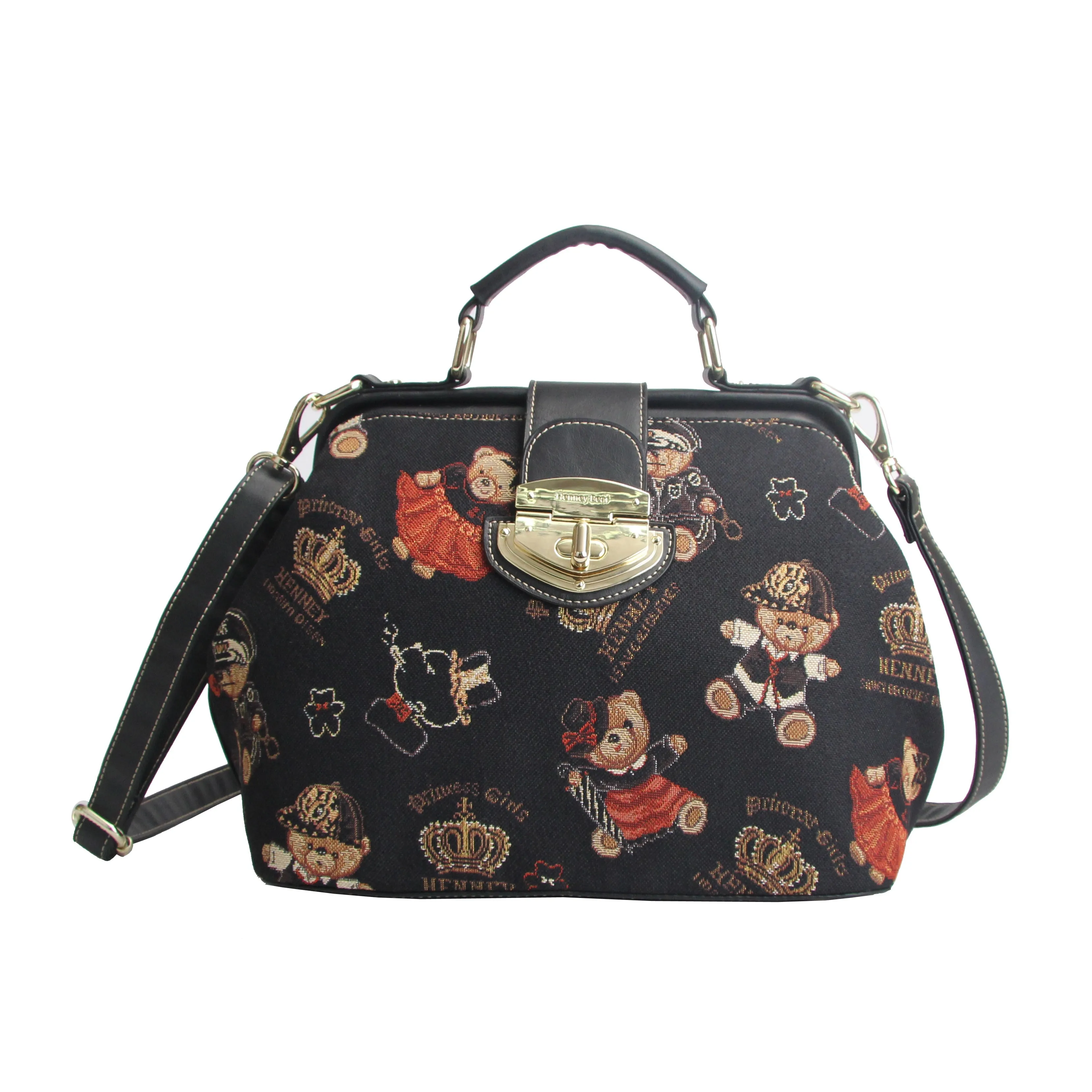 Henney Bear Top Handle Shoulder Bag