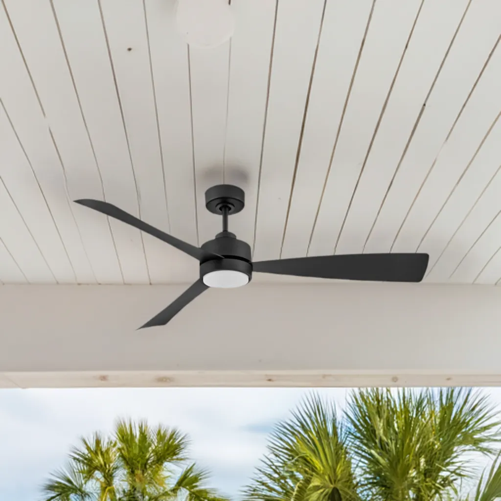 Iver Coastal Environment Outdoor Smart Fan  - 56" Matte Black