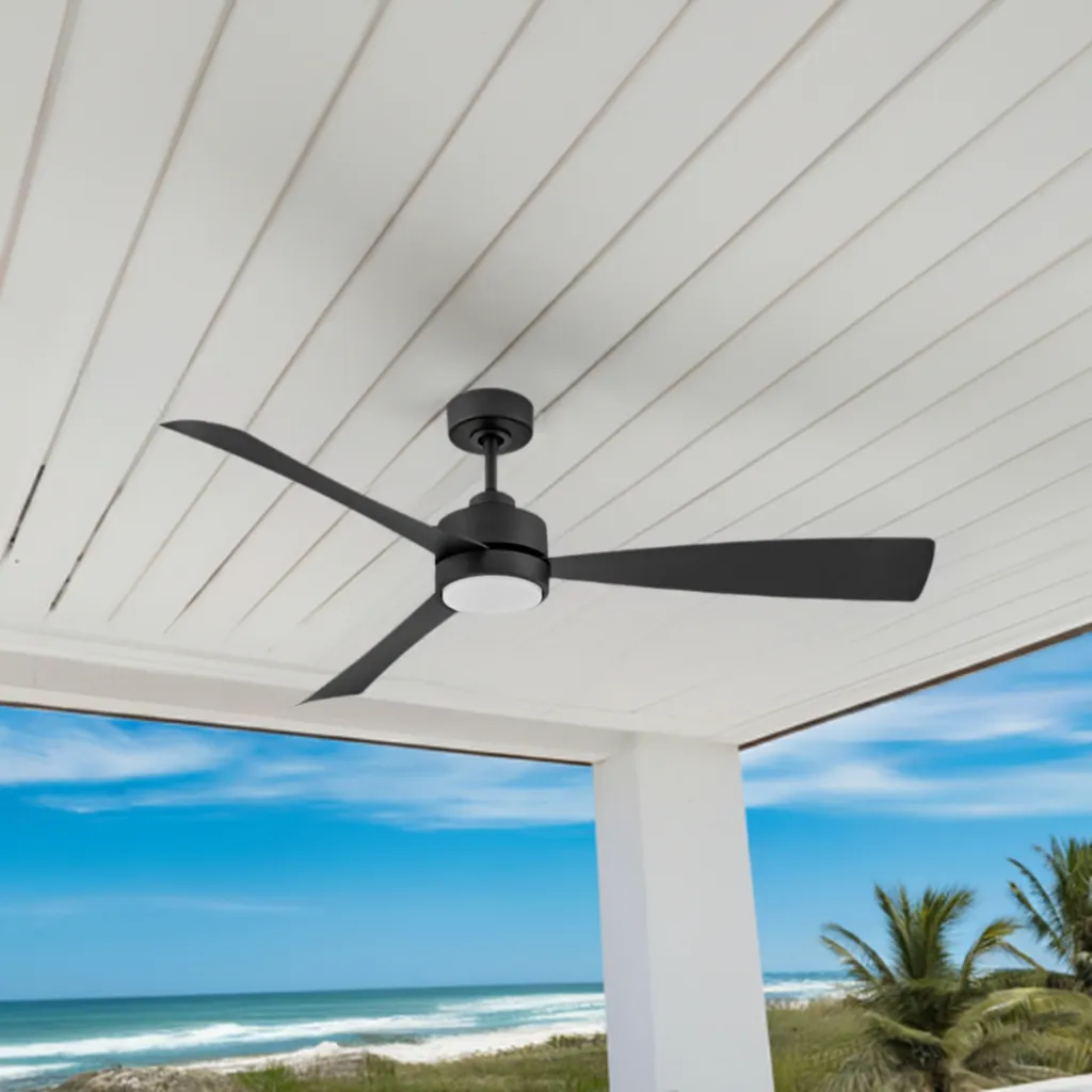 Iver Coastal Environment Outdoor Smart Fan  - 56" Matte Black