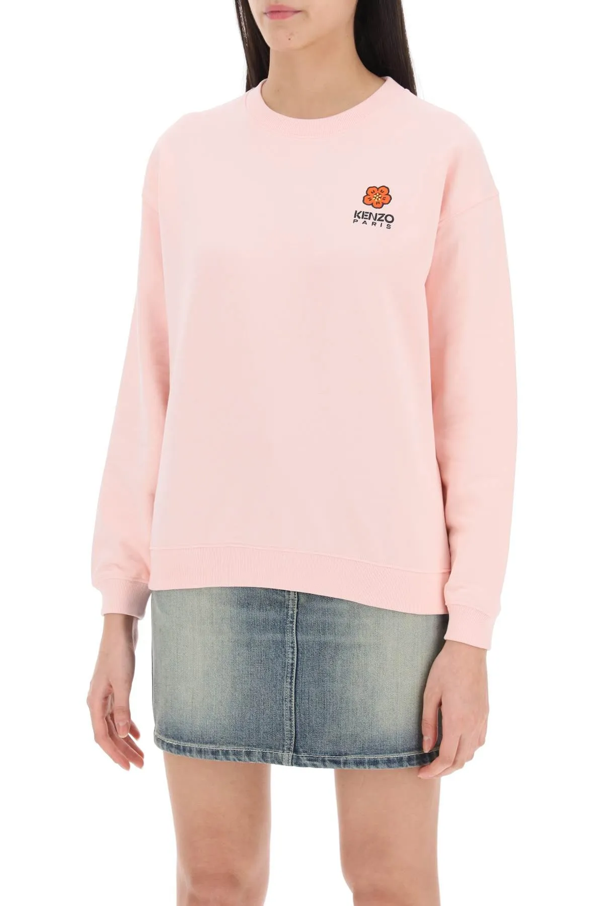 KENZO crew-neck sweatshirt with embroidery