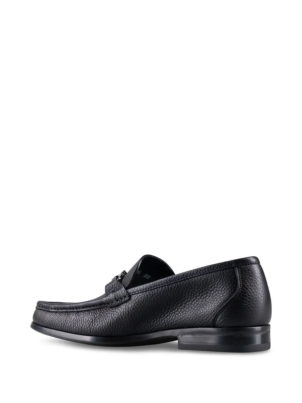 LEATHER LOAFERS WITH GANCINI DETAILS