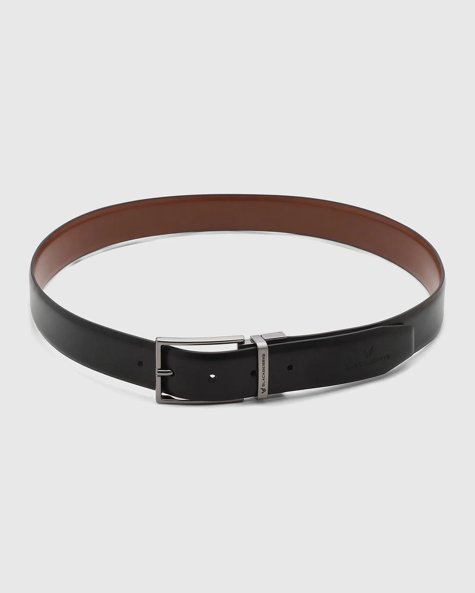 Leather Reversible Black & Tan Solid Belt - Siera