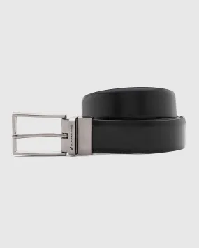 Leather Reversible Black & Tan Solid Belt - Siera