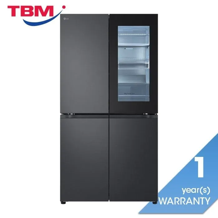 LG GC-V24FFCHB 4 Doors Fridge 601L French Door With Instaview Matte Black