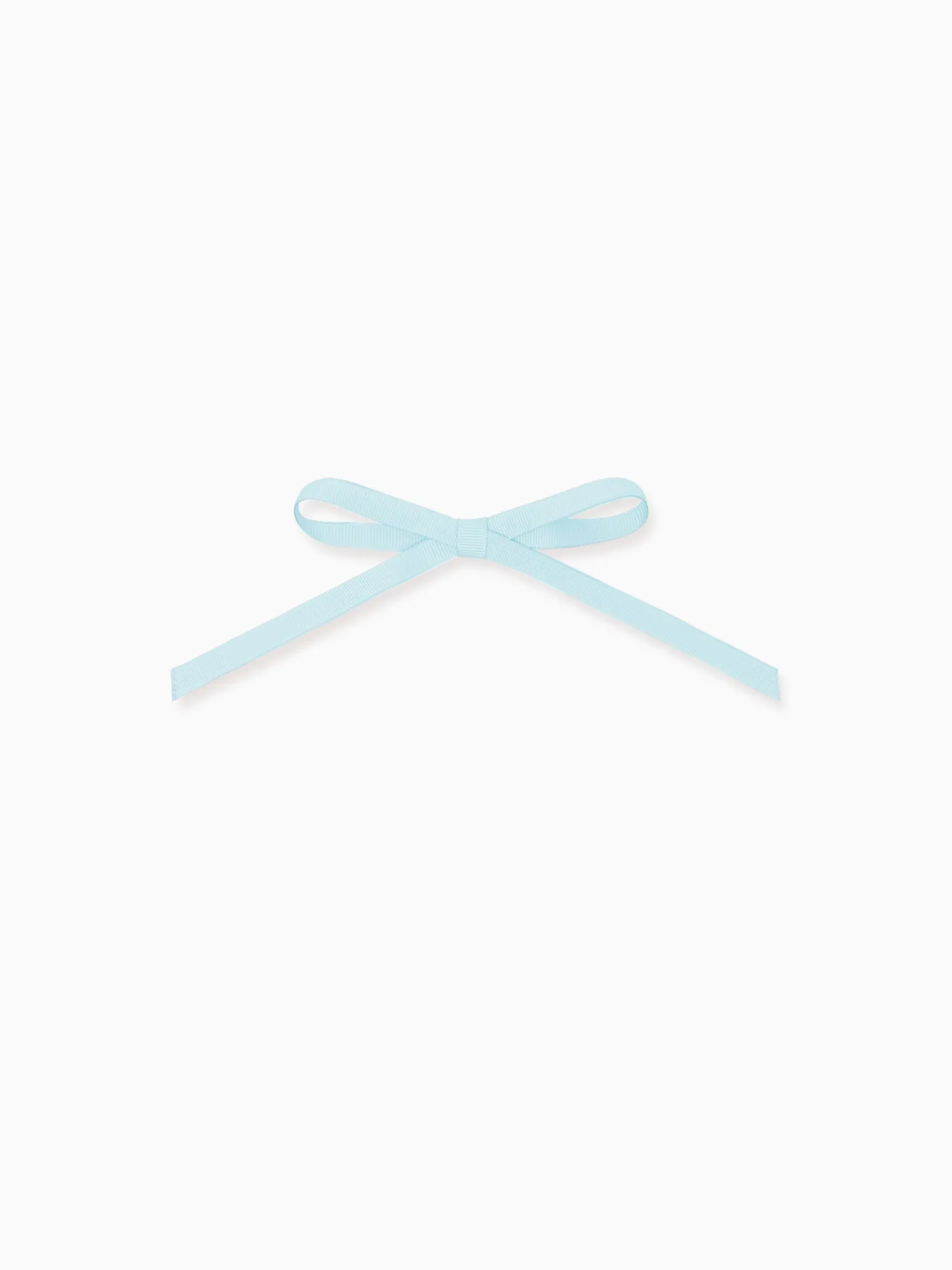 Light Blue Long Bow Girl Clip