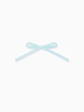 Light Blue Long Bow Girl Clip