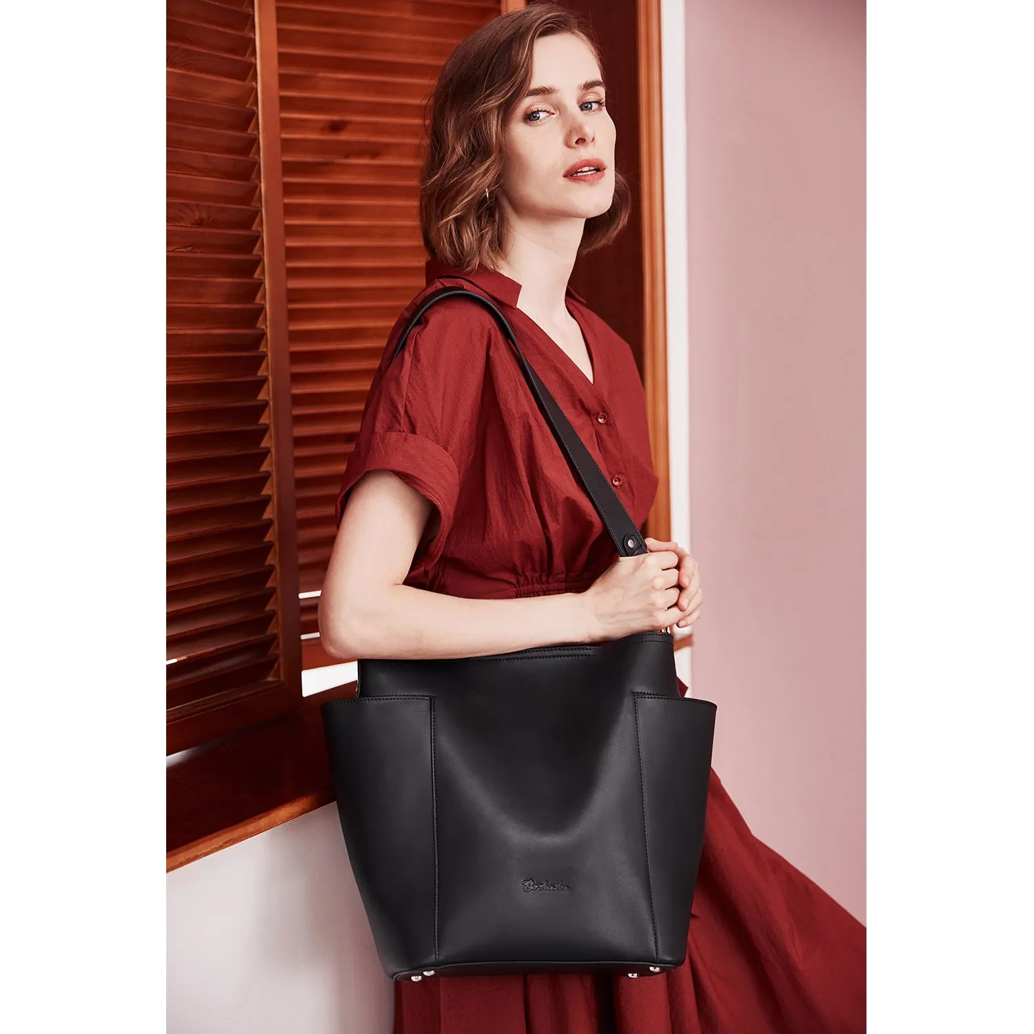 Lotty Functional and Fashionable Buttery Soft Leather Hobo Bag