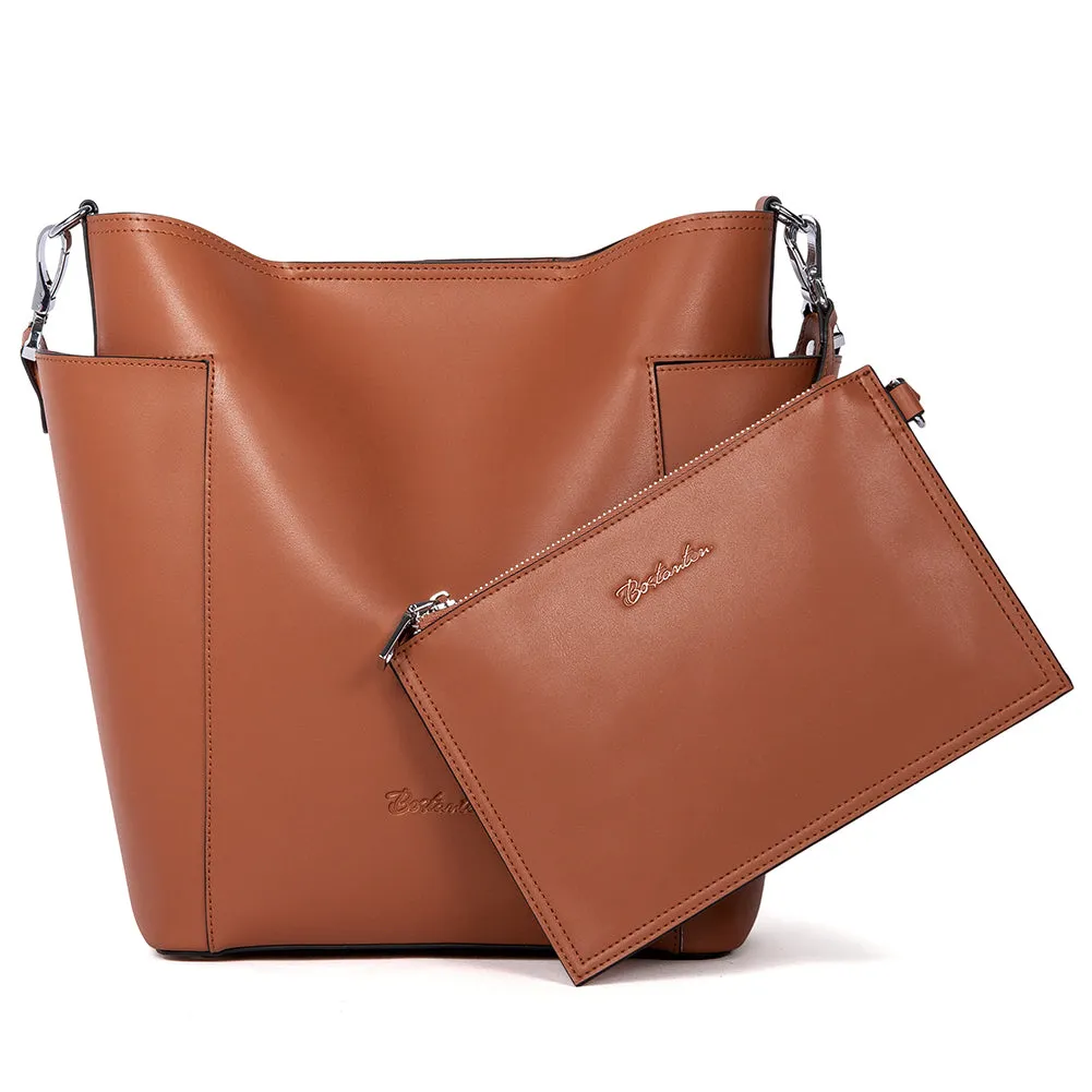 Lotty Functional and Fashionable Buttery Soft Leather Hobo Bag